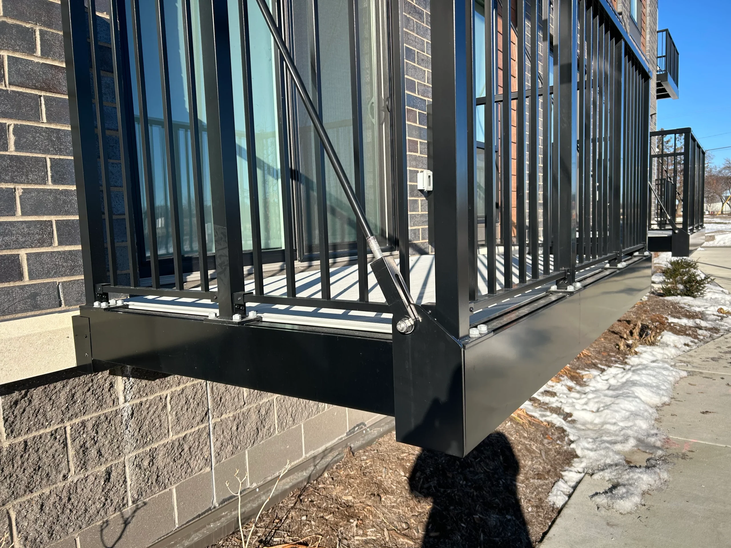 Prefab balcony install
